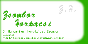 zsombor horpacsi business card